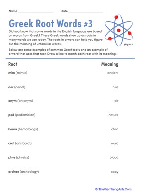Greek Root Words #3