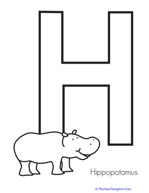 H is for Hippopotamus