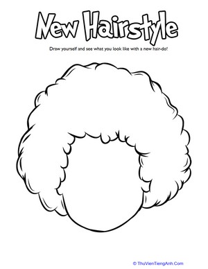 Hairstyle Coloring: Curly Fro