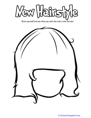Hairstyle Coloring: Straight Bangs