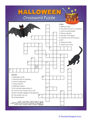 Halloween Crossword Puzzle #5