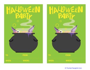 Witches’ Brew Halloween Party Invitations