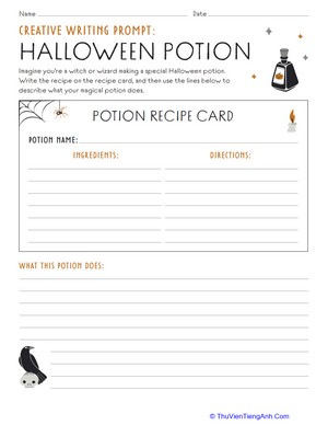 Creative Writing Prompt: Halloween Potion