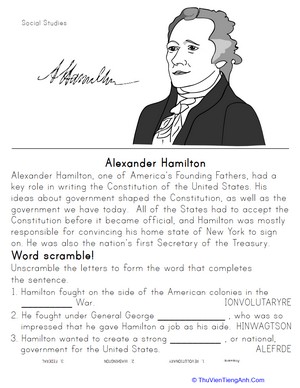 Alexander Hamilton: Historical Heroes