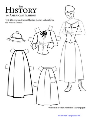 Historical Paper Doll: 1800s