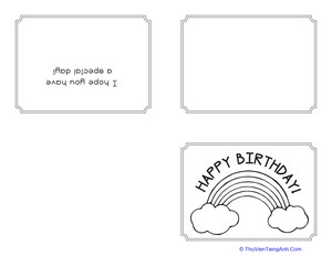 Color a Birthday Card
