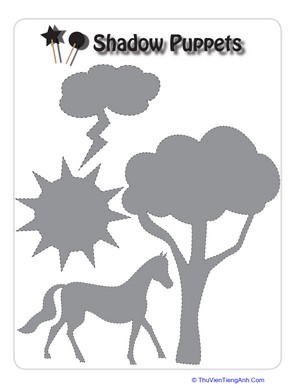 Horse Shadow Puppet