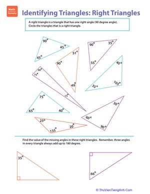 Identifying Triangles: Right Triangles