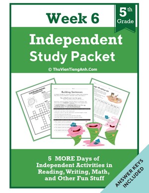 Fifth Grade Independent Study Packet – Week 6
