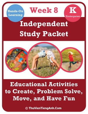 Kindergarten Independent Study Packet – Week 8