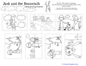 Jack and the Beanstalk Story Sequence