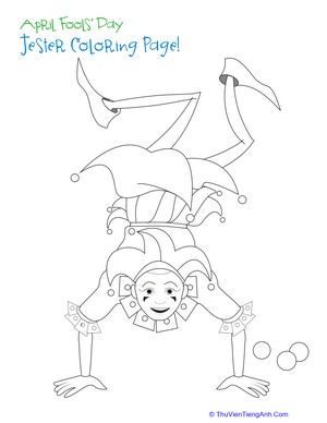 Jester Coloring Page