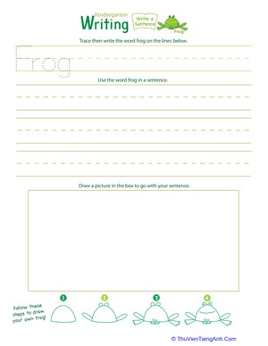 Jump Into Writing: Write a “Frog” Sentence