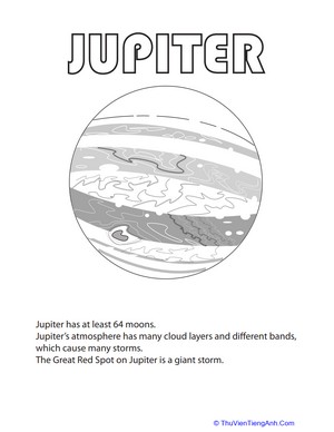 Jupiter Coloring Page