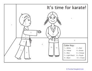 Karate Color by Number