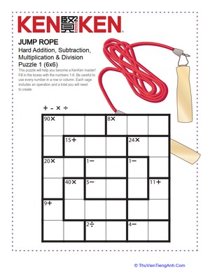 Jump Rope KenKen® Puzzle