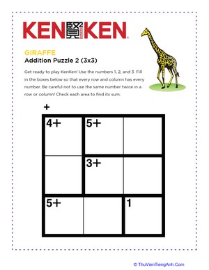 Giraffe KenKen® Puzzle