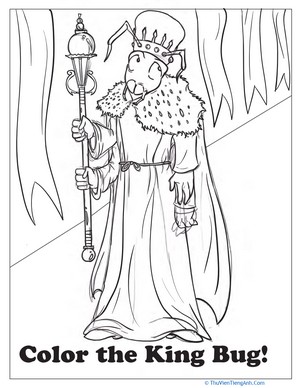 King Bug Coloring Page
