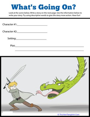Knights and Dragons Writing Prompt