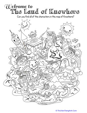Land of Knowhere Coloring Page