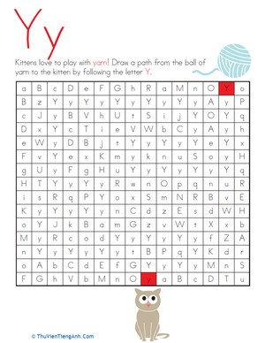 Letter Maze: Y