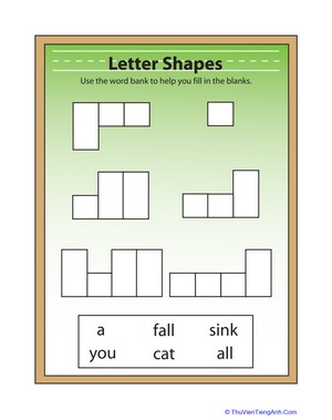 Letter Shapes Puzzle 1