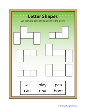 Letter Shapes Puzzle 4