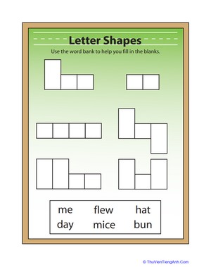 Letter Shapes Puzzle 5