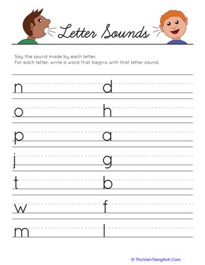 Letter Sounds: Writing Words