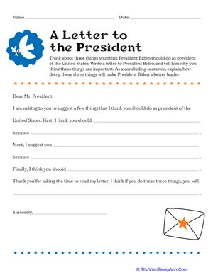 Write a Letter to the President