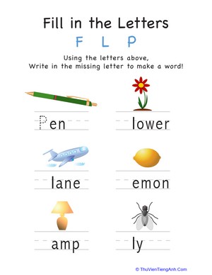 Fill in the Letters: F L P