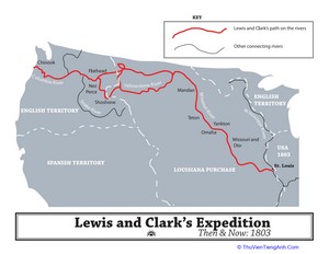 Lewis and Clark Expedition Map