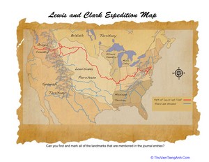 Lewis and Clark Map