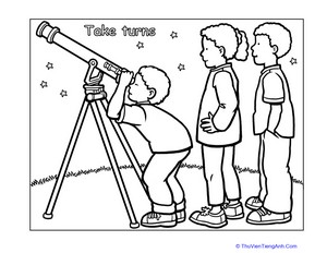 Manners Coloring Page