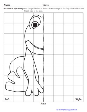Frog Line of Symmetry Sketching