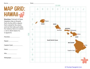 Map Grid: Hawaii