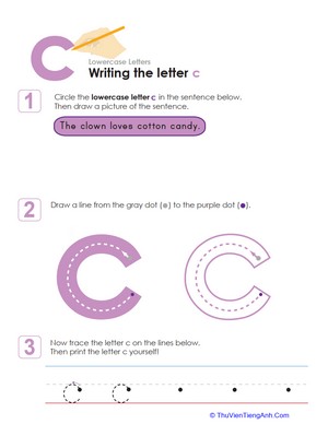 Writing the Letter c