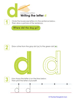 Writing the Letter d