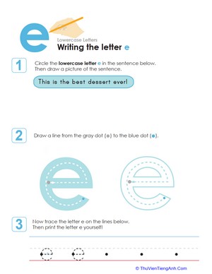 Writing the Letter e
