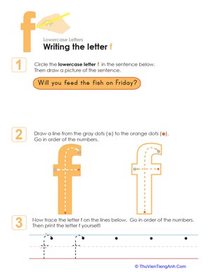 Writing the Letter f