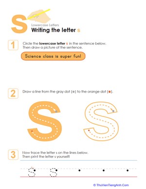 Writing the Letter s