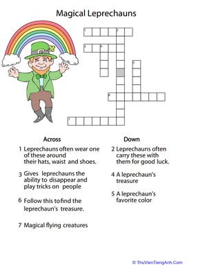 Leprechaun Crossword