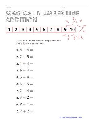Magical Number Line Addition