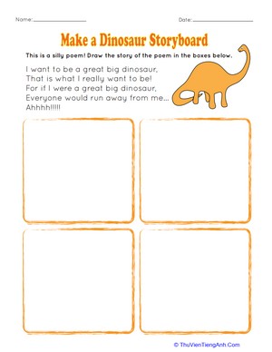 Make a Dinosaur Storyboard