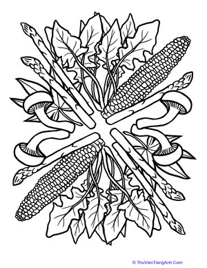 Corn and Mushroom Mandala