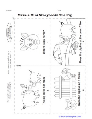 Make a Mini Storybook: The Pig