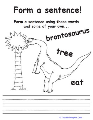 Sentence Making Dino!