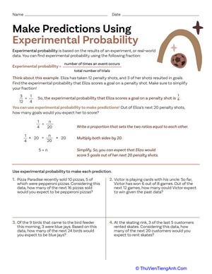 Make Predictions Using Experimental Probability