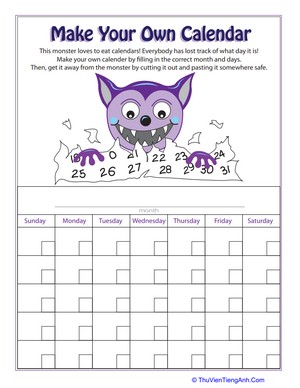 Make Your Own Calendar
