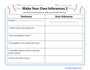 Make Your Own Inferences 2